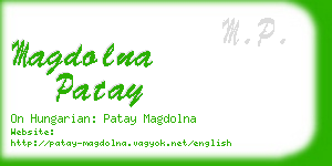 magdolna patay business card